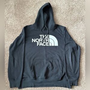 The North Face Men's Black Hoodie with White Logo